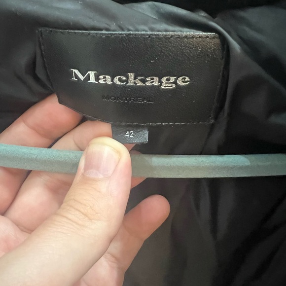 MACKAGE WINTER JACKET BLACK SIZE 42 - Picture 4 of 6